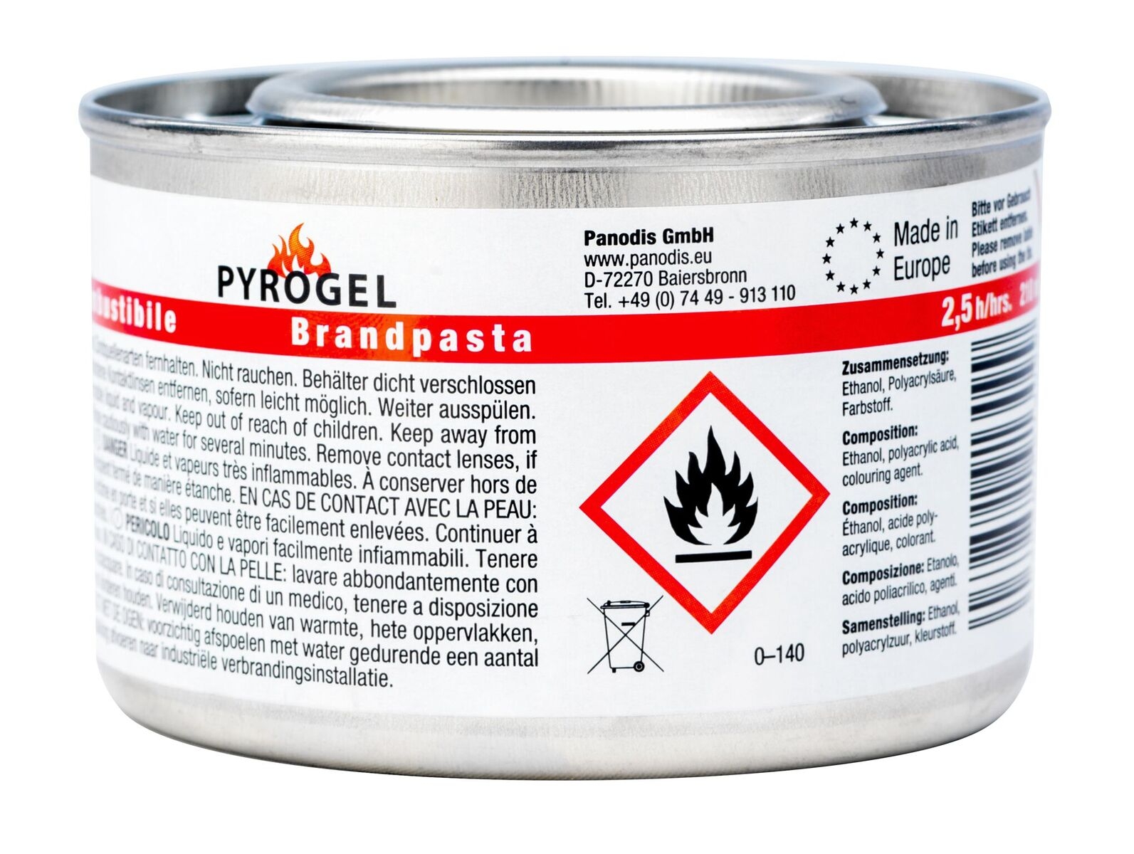 Brennpaste Gel 48 Dosen mit 200g