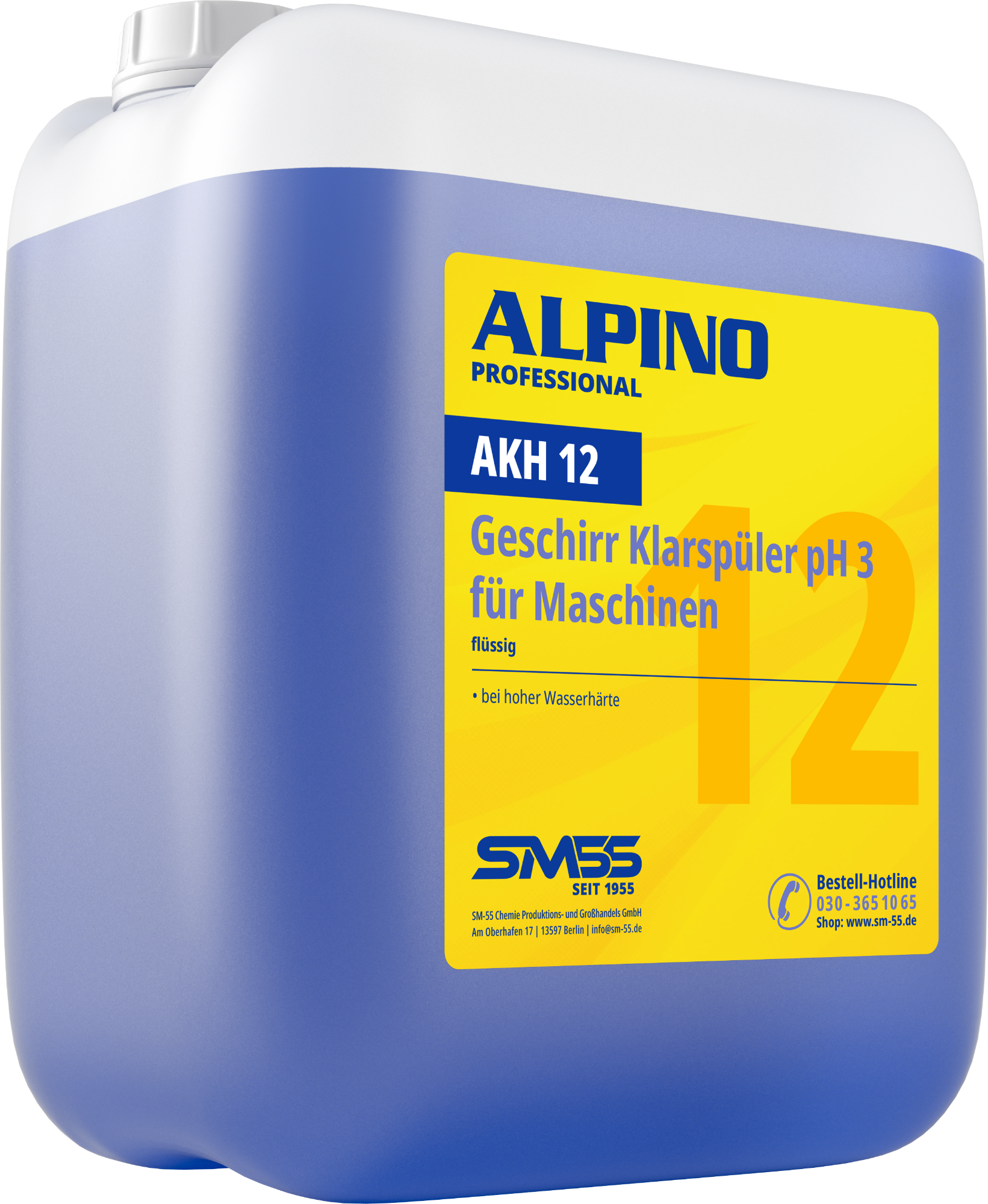 AKH 12 Geschirr Klarspüler pH3 für Maschinen