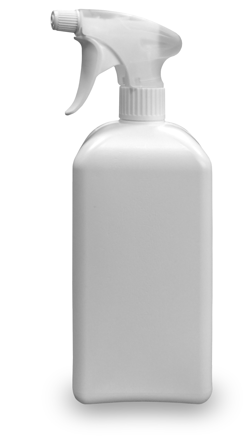 Sprühflasche Weiß-Eckig leer 1L