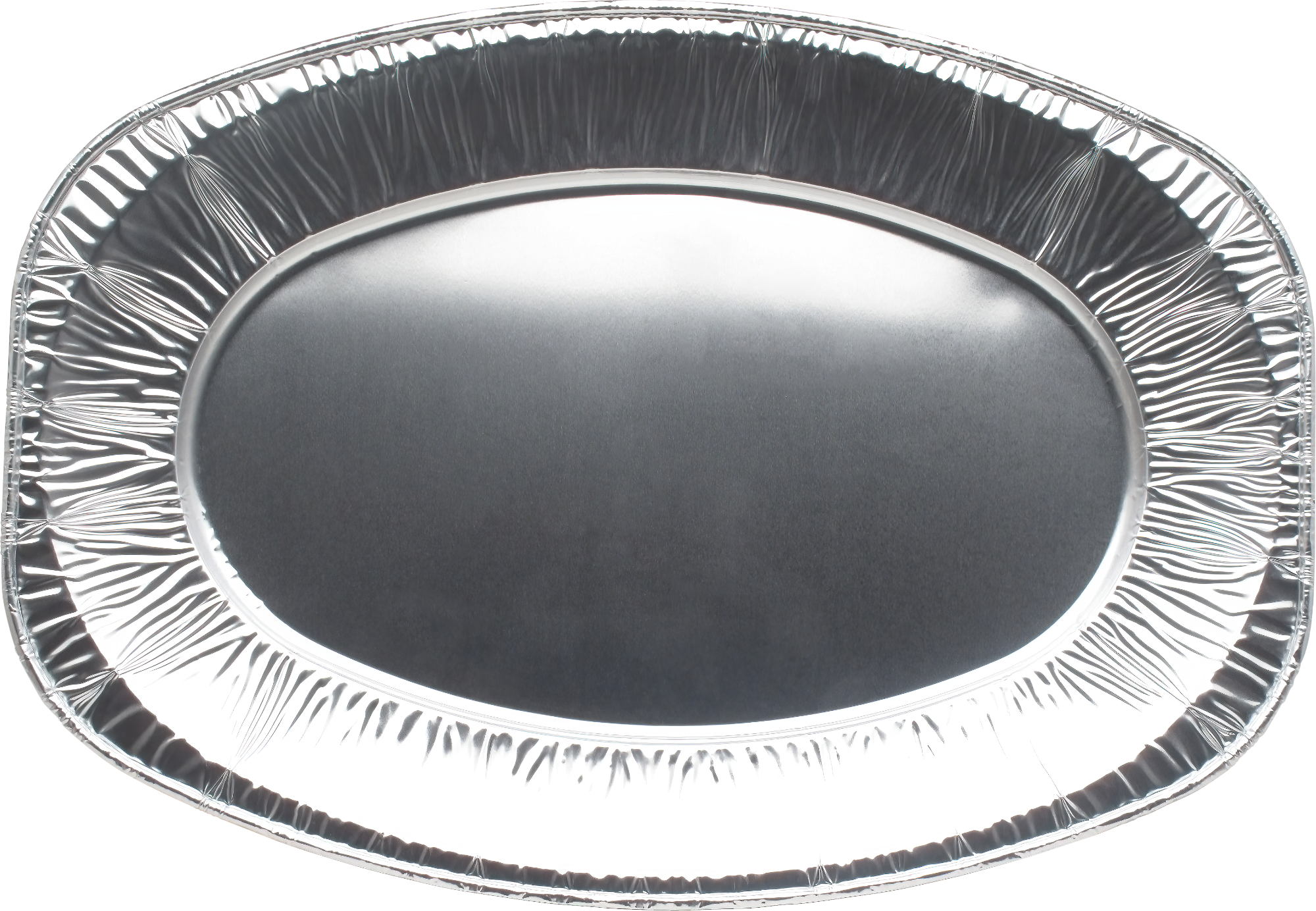 Servierplatten klein Alu-Oval 23 x 33cm  - 10 Stück