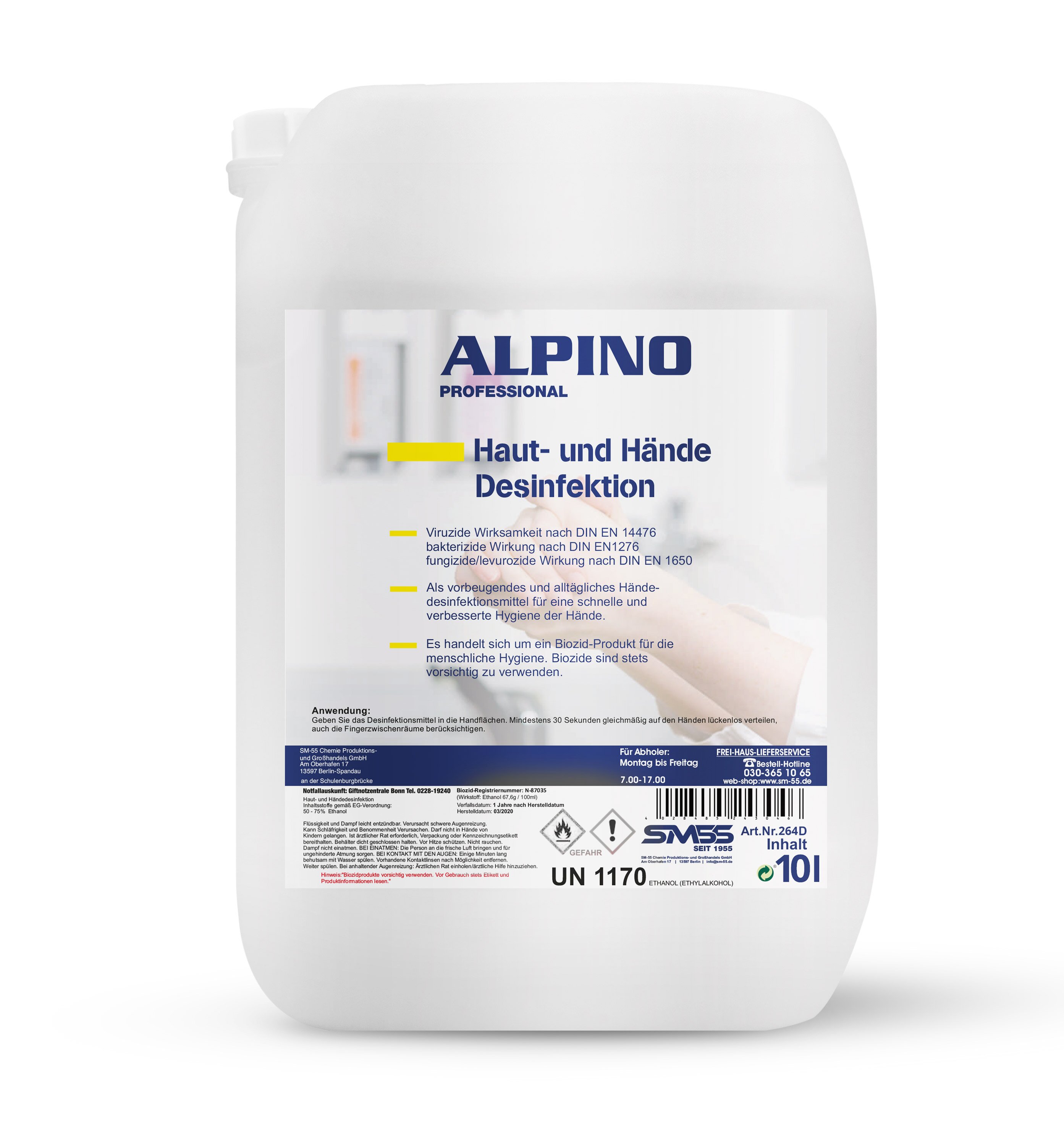 Alpino Haut- und Hände Desinfektion