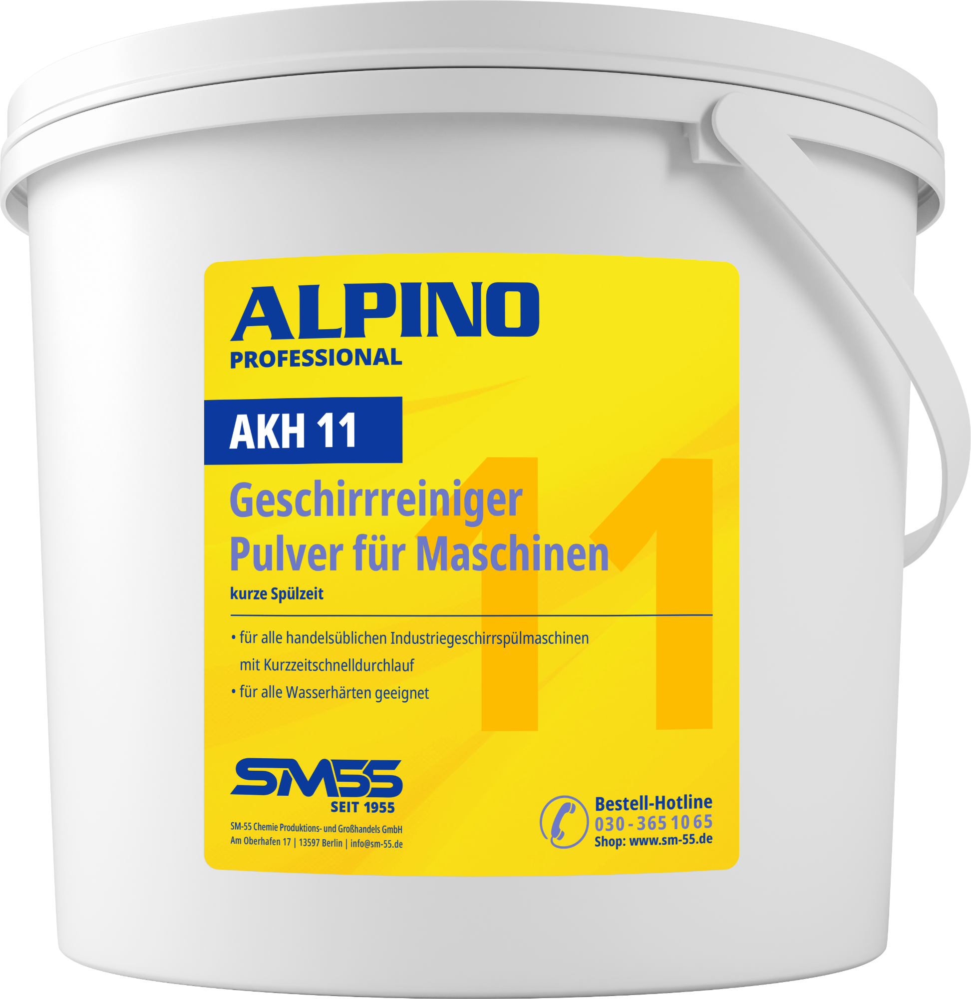 AKH 11 Geschirrreiniger Pulver für Maschinen - kurze Spülzeit  10kg